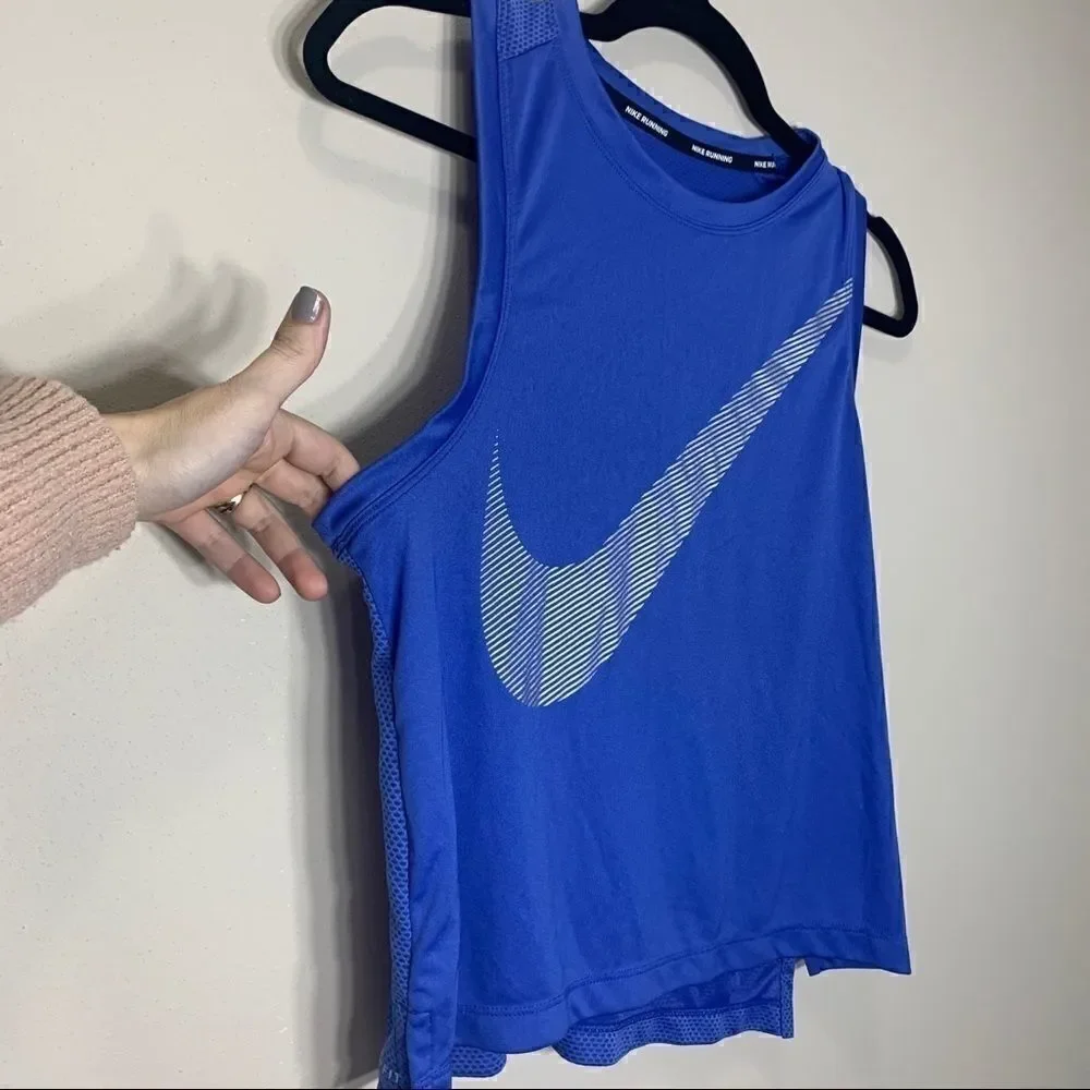 Nike small running top Cobalt blue with Nike logo (J1)